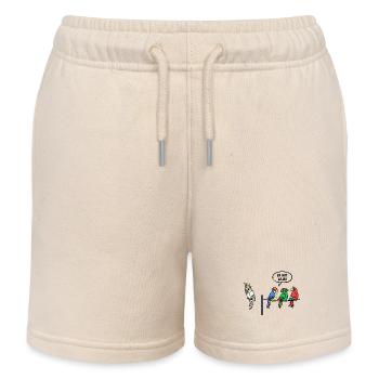 Zootiere Statement Papagei Vogelliebhaber Vögel - Kinder Organic Joggingshorts Mini Bolter von Stanley/Stella - Natur - Vorne