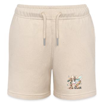 12 Year Old Fairy Elf Birthday Gift - Kids Organic Sweat Shorts by Stanley/Stella - soft Ecru - Front