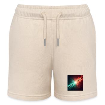 Zwei Zauberstäbe im Kampf - Kinder Organic Joggingshorts Mini Bolter von Stanley/Stella - Natur - Vorne