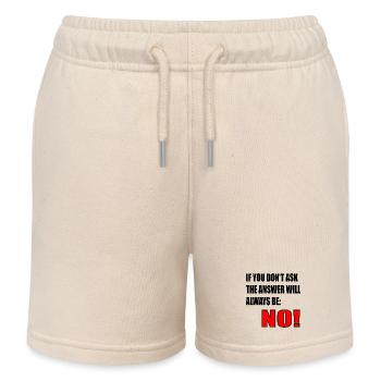 MUT ZITAT - ANTWORT NEIN - Kinder Organic Joggingshorts Mini Bolter von Stanley/Stella - Natur - Vorne