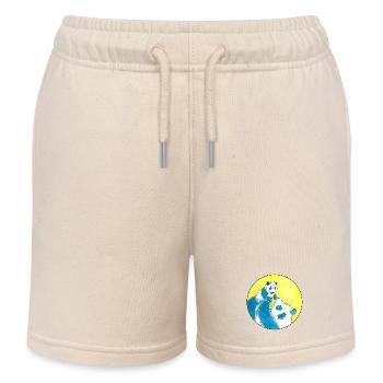 Panda Ours Amour - Short de jogging enfant bio Stanley/Stella - écru doux - Devant