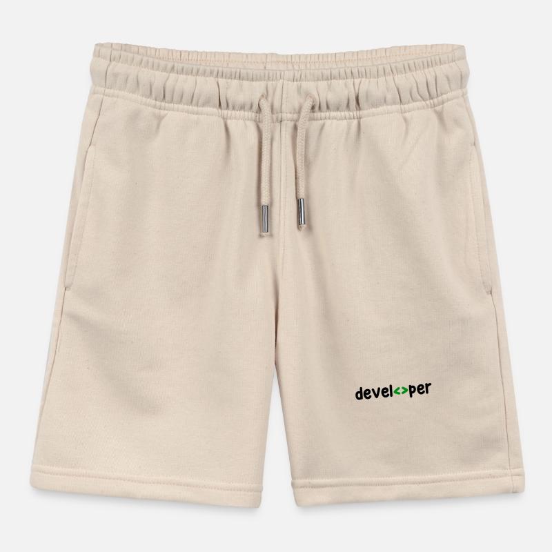 Developer Spruch Coden Softwareentwickler Nerd Kinder Organic Joggingshorts Mini Bolter von Stanley/Stella