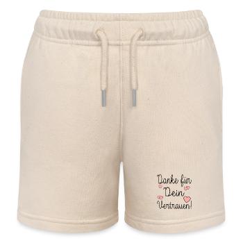 DANKE FÜR DEIN VERTRAUEN - Kinder Organic Joggingshorts Mini Bolter von Stanley/Stella - Natur - Vorne