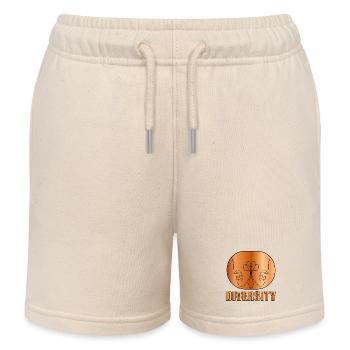 STRICHZEICHNUNG GESICHT - VIELFALT DER PAARE - Kinder Organic Joggingshorts Mini Bolter von Stanley/Stella - Natur - Vorne