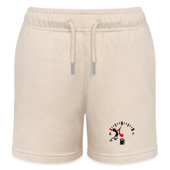 Refuelling at the pump Electric energy drive - Kids Organic Sweat Shorts by Stanley/Stella - soft Ecru - Front