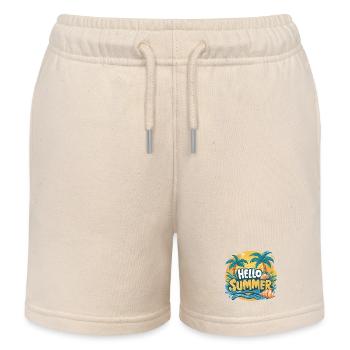 Dazzling elegance HELLO SUMMER - Kids Organic Sweat Shorts by Stanley/Stella - soft Ecru - Front