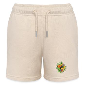 BLUMENSTRAUSS - Kinder Organic Joggingshorts Mini Bolter von Stanley/Stella - Natur - Vorne