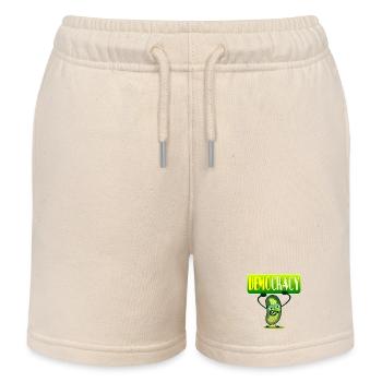 DÉMOCRATIE - CORNICHONS CONCOMBRE - Short de jogging enfant bio Stanley/Stella - écru doux - Devant