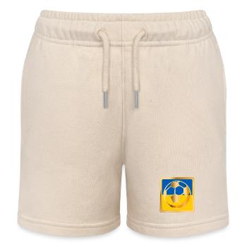 UKRAINE FOOTBALLERS FOOTBALL - Kids Organic Sweat Shorts by Stanley/Stella - soft Ecru - Front
