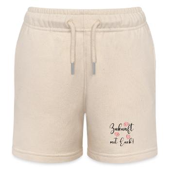 Zukunft mit Euch Verbundenheit - Kinder Organic Joggingshorts Mini Bolter von Stanley/Stella - Natur - Vorne