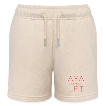AMALFI ITALIA Art Design - Short de jogging enfant bio Stanley/Stella - écru doux - Devant