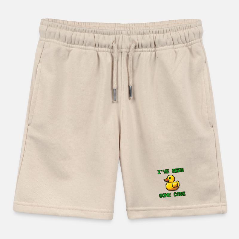 Pixel Duck Ich habe etwas Code gesehen Kinder Organic Joggingshorts Mini Bolter von Stanley/Stella