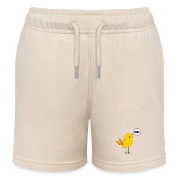 VOGEL KÜKEN - BEGRÜßUNG HALLO - Kinder Organic Joggingshorts Mini Bolter von Stanley/Stella - Natur - Vorne