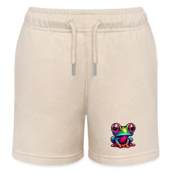 Frosch - Kinder Organic Joggingshorts Mini Bolter von Stanley/Stella - Natur - Vorne