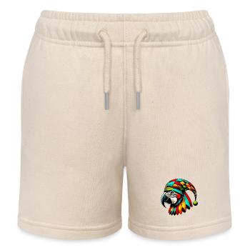 Harlekin Papagei - Kinder Organic Joggingshorts Mini Bolter von Stanley/Stella - Natur - Vorne