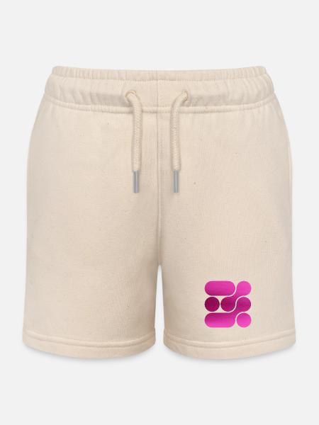 OCHOOO - PINK - Short de jogging enfant bio Stanley/Stella - écru doux