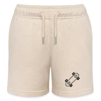 Skateboard Comic - Kinder Organic Joggingshorts Mini Bolter von Stanley/Stella - Natur - Vorne