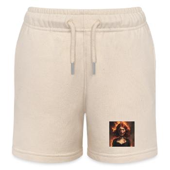 Zombie - Kinder Organic Joggingshorts Mini Bolter von Stanley/Stella - Natur - Vorne