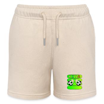 KITA FUßBALL NAMENSSCHILD - Kinder Organic Joggingshorts Mini Bolter von Stanley/Stella - Natur - Vorne