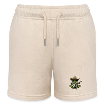 VERDAMMT, ICH LIEBE FRÖSCHE! FROSCH-BANJO-SPIELER - Kinder Organic Joggingshorts Mini Bolter von Stanley/Stella - Natur - Vorne