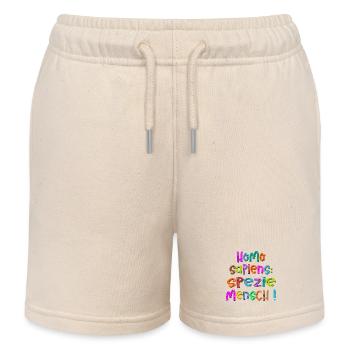 SPEZIE MENSCH - Etymologie - Kinder Organic Joggingshorts Mini Bolter von Stanley/Stella - Natur - Vorne