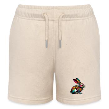 Kaninchen - Kinder Organic Joggingshorts Mini Bolter von Stanley/Stella - Natur - Vorne