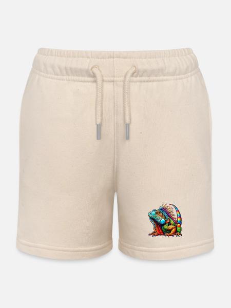 Leguan - Kinder Organic Joggingshorts Mini Bolter von Stanley/Stella - Natur