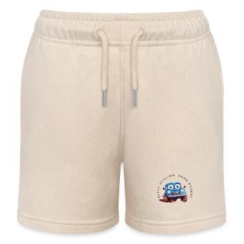 Nicht schlimm, Mama wäscht (Auto) - Kinder Organic Joggingshorts Mini Bolter von Stanley/Stella - Natur - Vorne