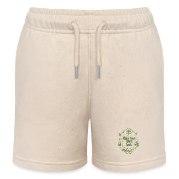 Faites Votre Propre Chance Trèfle - Kids Organic Sweat Shorts by Stanley/Stella - soft Ecru - Front