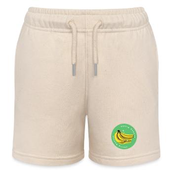 DDR Ostalgie | völlig Banane - Kinder Organic Joggingshorts Mini Bolter von Stanley/Stella - Natur - Vorne