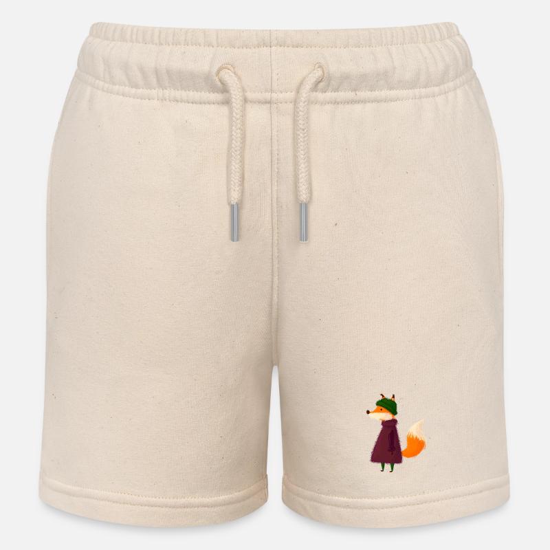 Fuchs - Kinder Organic Joggingshorts Mini Bolter von Stanley/Stella - Natur