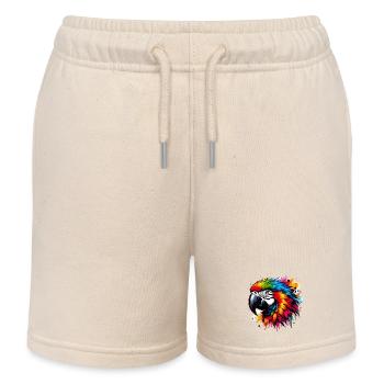 Perroquet - Short de jogging enfant bio Stanley/Stella - écru doux - Devant