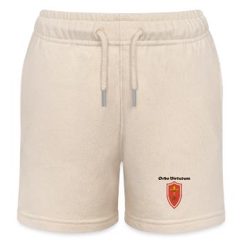 Ordo Virtutum Schild XII - Kinder Organic Joggingshorts Mini Bolter von Stanley/Stella - Natur - Vorne