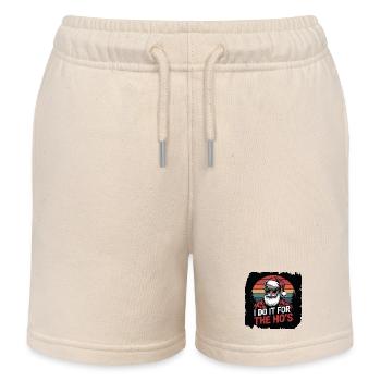 I Do It For The Ho s - Kids Organic Sweat Shorts by Stanley/Stella - soft Ecru - Front