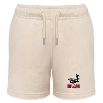 Billard ist meine Therapie - Kinder Organic Joggingshorts Mini Bolter von Stanley/Stella - Natur - Vorne