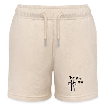 Maid of Honor 2025 Fish dives into the cross - Kids Organic Sweat Shorts by Stanley/Stella - soft Ecru - Front