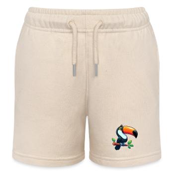 Toucan - Kids Organic Sweat Shorts by Stanley/Stella - soft Ecru - Front