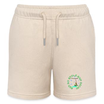 SKIANFÄNGER DINOSAURIER STOLZ SKISPORT - Kinder Organic Joggingshorts Mini Bolter von Stanley/Stella - Natur - Vorne