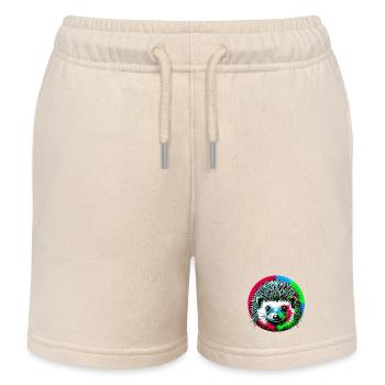 Hedgehog - Kids Organic Sweat Shorts by Stanley/Stella - soft Ecru - Front