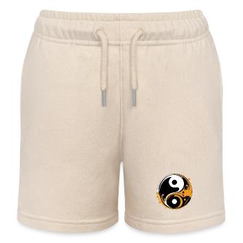 YIN ET YANG - Short de jogging enfant bio Stanley/Stella - écru doux - Devant