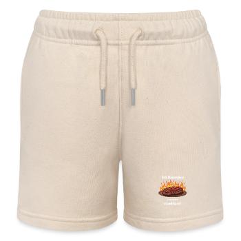 Grill Masterpiece in Progress - Kids Organic Sweat Shorts by Stanley/Stella - soft Ecru - Front