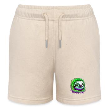 Faultier - Kinder Organic Joggingshorts Mini Bolter von Stanley/Stella - Natur - Vorne