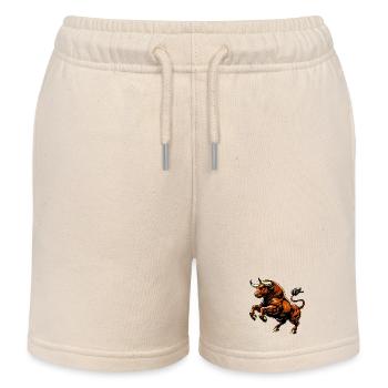 Stier - Kinder Organic Joggingshorts Mini Bolter von Stanley/Stella - Natur - Vorne