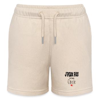 J'Peux Pas Je suis Oncle - Short de jogging enfant bio Stanley/Stella - écru doux - Devant