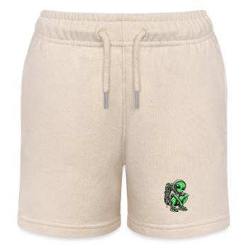 Alien Backpacker Design - Kinder Organic Joggingshorts Mini Bolter von Stanley/Stella - Natur - Vorne