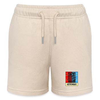 Astronomy Retro Style - Kids Organic Sweat Shorts by Stanley/Stella - soft Ecru - Front
