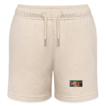 Byron Bay Australie Palmiers Plage Design - Short de jogging enfant bio Stanley/Stella - écru doux - Devant