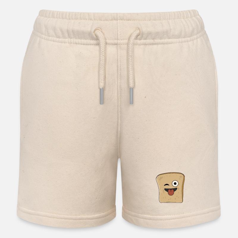 Pain drôle - Short de jogging enfant bio Stanley/Stella - écru doux