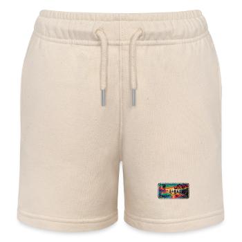 Taveuni – The Hidden Paradise - Kids Organic Sweat Shorts by Stanley/Stella - soft Ecru - Front