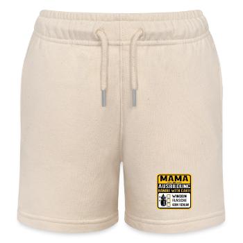 Mama in Ausbildung Baby Humor Design - Kinder Organic Joggingshorts Mini Bolter von Stanley/Stella - Natur - Vorne